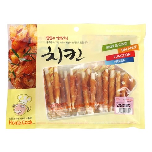 사랑하는 반려견을 위한 건강하고 맛있는 선택, 와와펫 홈쿡 치킨 안심껌말이