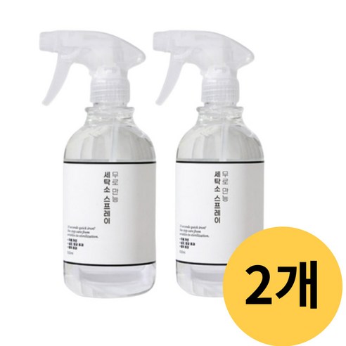 무로만능세탁소스프레이 다리미풀 다림질풀 옷풀 500mlx2개