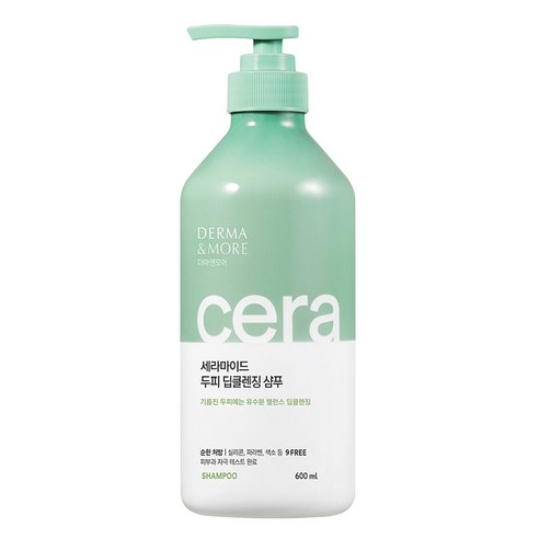 더마앤모어 세라마이드 샴푸, 600ml, 2개