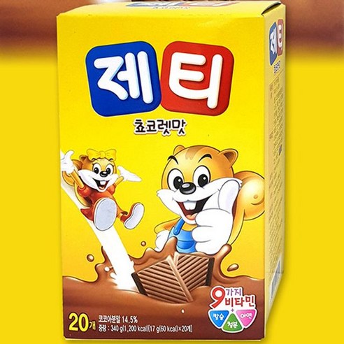 제티 초코렛맛 80T x1개, 17g