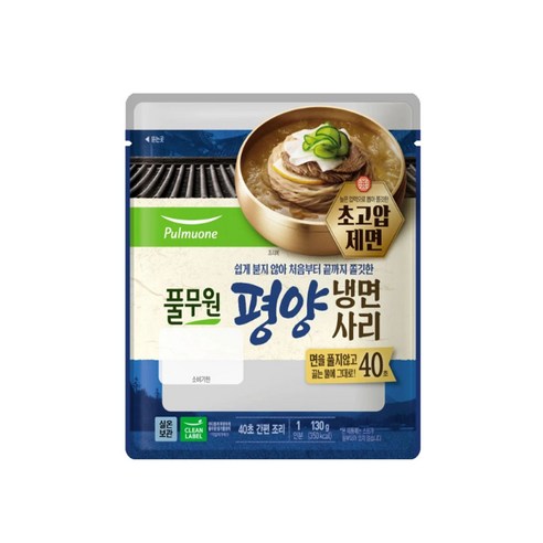 풀무원 평양냉면 사리, 6개, 130g