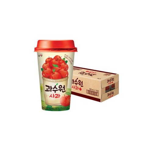 상큼한 사과의 풍미를 간편하게, 과수원 사과 컵