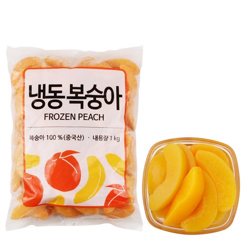 딜라잇가든 [딜라잇가든]냉동 복숭아(슬라이스) 1kg, 1개