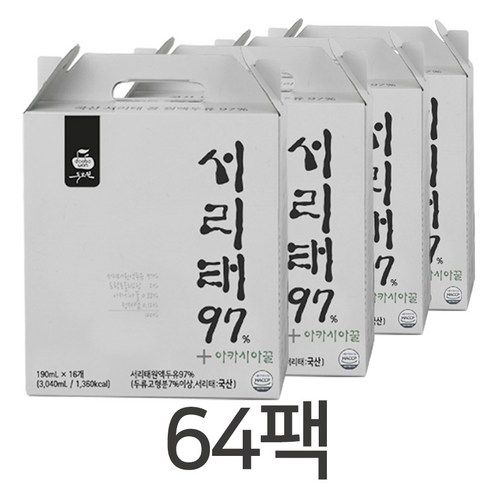 두보원 서리태97+두유 국산서리태콩, 190ml, 64개 - 두유 | 쿠팡