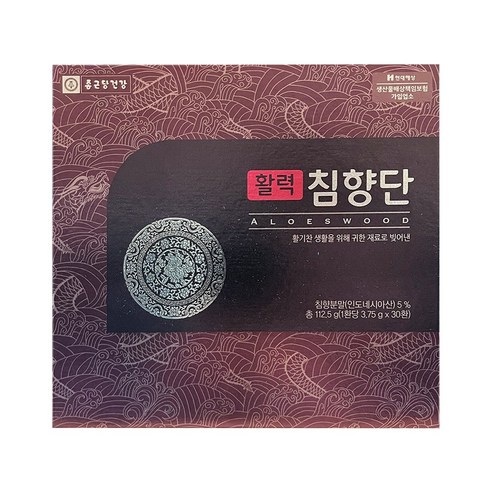 종근당건강 활력 침향단 60환, 112.5g, 1개