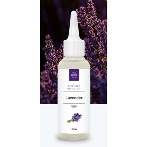 더허브샵 디퓨저 리필오일, 라벤더, 100ml, 1개