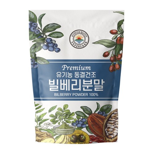 유기농 동결건조 빌베리 분말 실속형, 1개, 200g