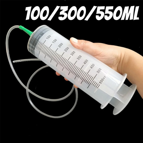 주사기 잉크충전 오일 흡입기 주사침 공업용 대형주사기, 1개, 300ML