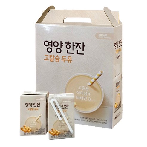 대상웰라이프 뉴케어 영양한잔 고칼슘 두유 식이섬유 비타민D, 150ml, 24개