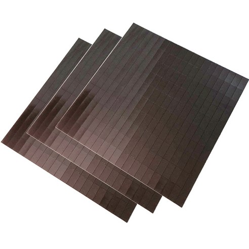 [제이스마그네트] 접착 조각 고무자석 시트 300x300 판, 3p세트 30x15x0.9T_600조각