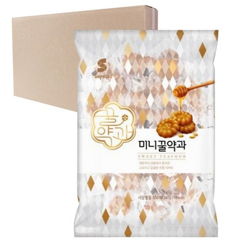 삼립 미니 꿀 약과 15개 1박스 대용량 전통 과자 간식 할머니 경로당 요양병원, 140g