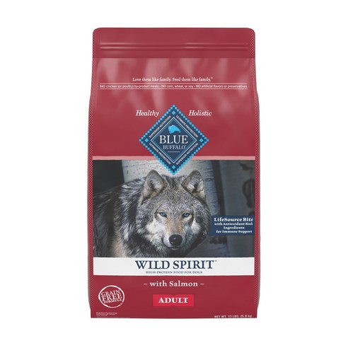 블루버팔로 독 연어 어덜트 사료, 5.8kg, 1개