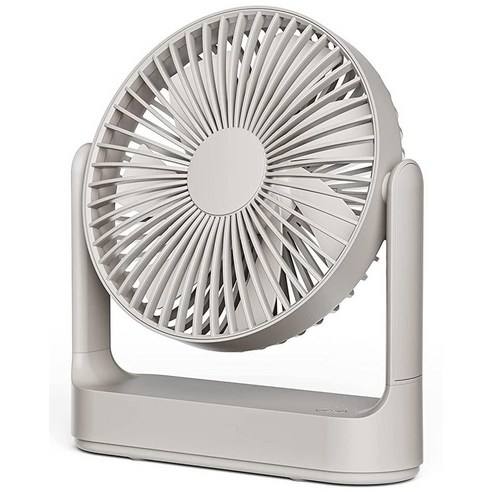 추천드리는 탁상용  Otlonpe 충전식 책상 팬 4000mAh 배터리 작동 16 5cm 6 5인치 소형 휴대, Grey