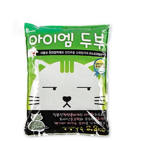 고양이 모래 두부모래 그린애플 3.3kg, 단품, 1개