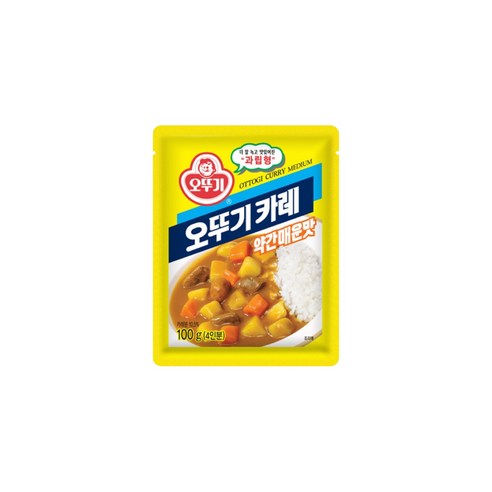 오뚜기 카레 과립형 약간매운맛, 100g, 1개