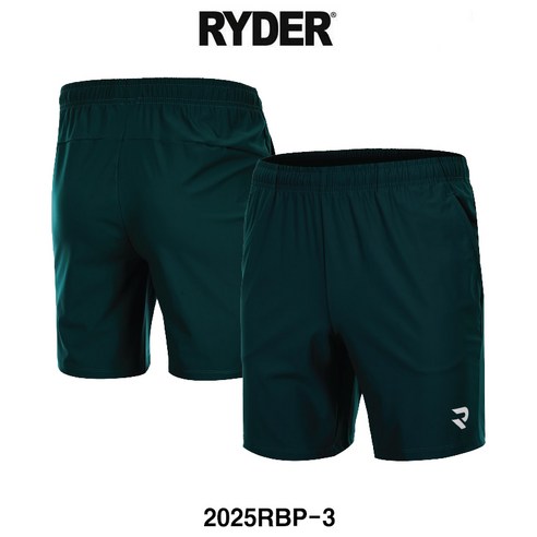 라이더 반바지 배드민턴 바지 남성 여성 4부 기획 팬츠 딥그린 2025RBP-3
