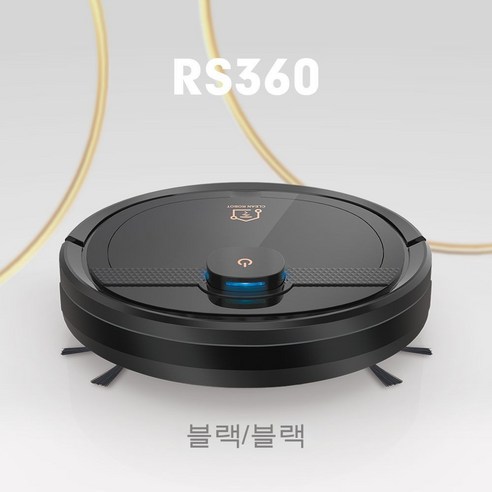 티아오 가정용 화이트/블랙 로봇청소기, 블랙