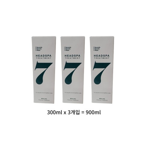 헤드스파7 파란눈 블랙 헤어 트리트먼트, 300ml, 5개