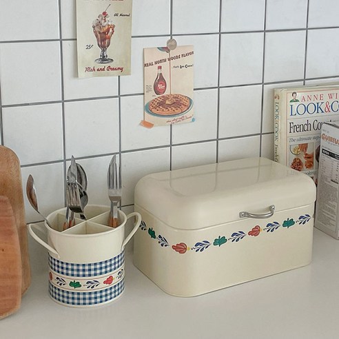 레트로 감성으로 주방을 스타일리시하게, 틴케이스 멀티 수납함!