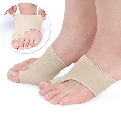 발가락 휜발가락 보정 덧신 엄지 새끼발가락 보호대 발가락링 발가락 벌리기, 2개