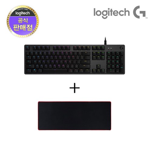 로지텍코리아 로지텍G G512 GX 기계식 게이밍 키보드 + 장패드, G512 GX RED + 장패드