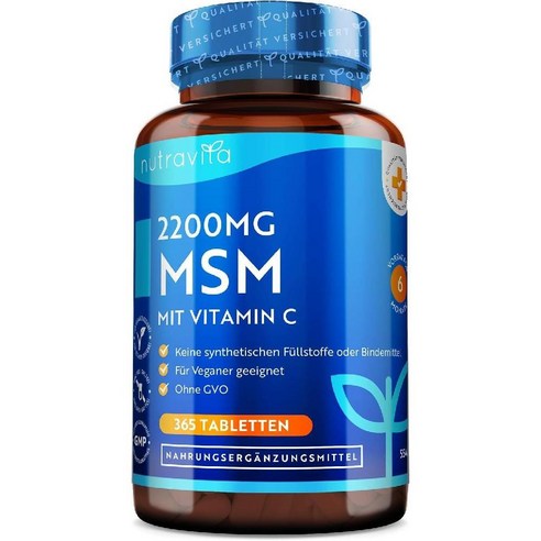 ms365 MSM 2200mg 비타민C 365캡슐 독일산 관절영양제, 기본 Best Top5