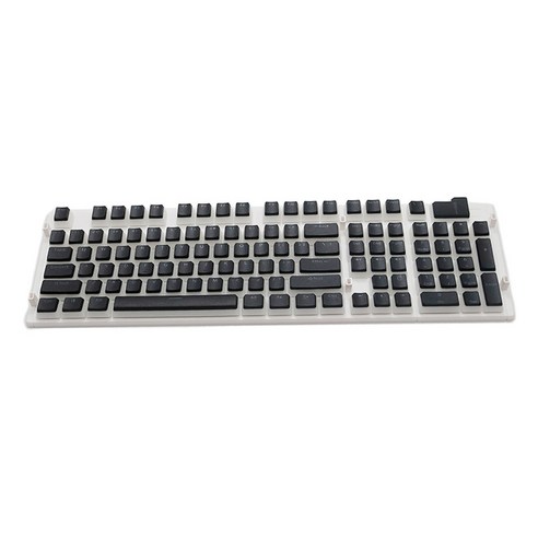 체리 MX 기계식 키보드 용 108 키 키 캡 PBT 푸딩 키 캡, 검정, 12.6 x 6.3 x 1.2 인치