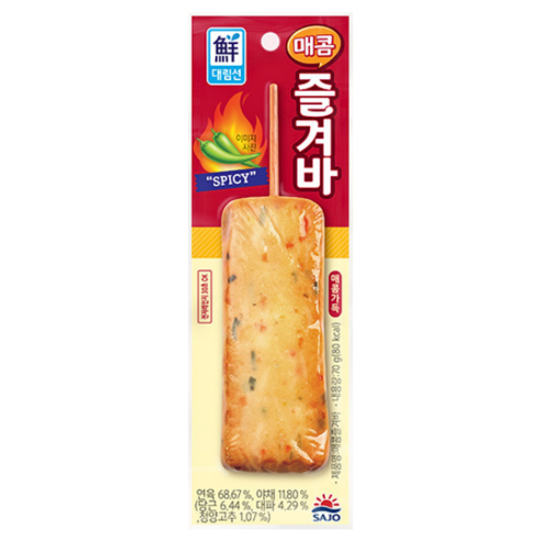 대림선 [대림선] 핫바 매콤즐겨바 70g