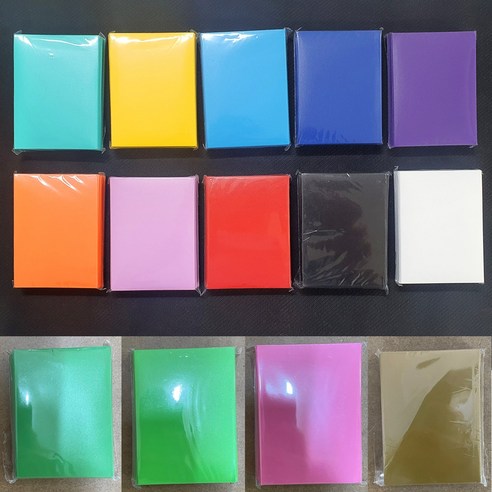 포켓몬카드 고급 색상 슬리브 60매 65매 14컬러, 민트 60매