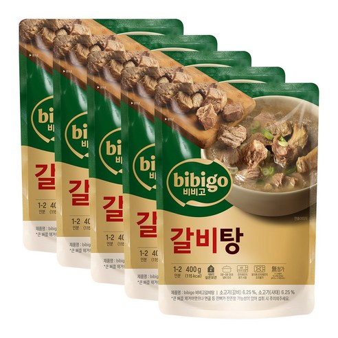 비비고 갈비탕, 400g, 5개