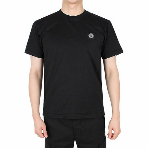 [스톤아일랜드] 나침반 패치로고 코튼 반팔티 (791524113 A0029)