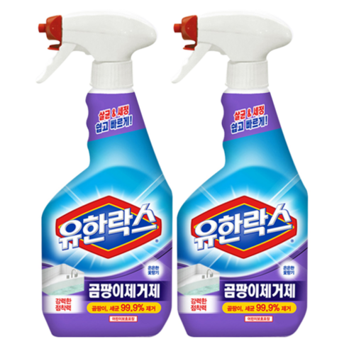 유한락스 곰팡이제거제 벽지곰팡이제거 600ml, 2개