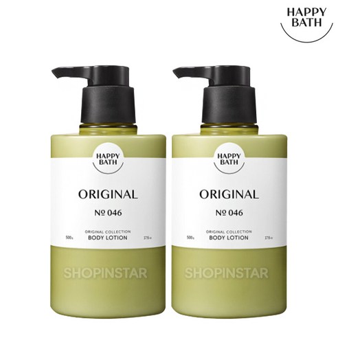 해피바스 오리지널컬렉션 바디로션 오리지널, 2개, 500g