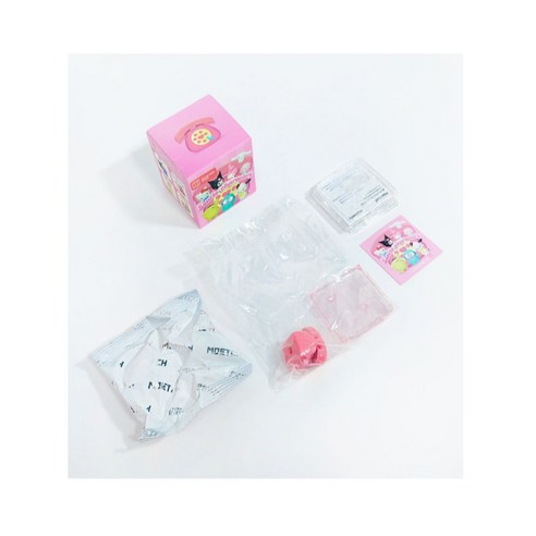 산리오 캐릭터즈 콩닥콩닥 가슴뛰게 궁금한 무작위 전화기 피규어, 1개