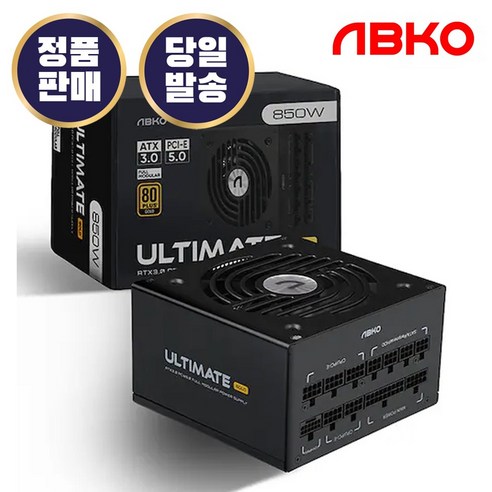 앱코 ULTIMATE GX850 80PLUS GOLD 풀모듈러 ATX 3.0 블랙 컴퓨터 ATX 파워 서플라이, GX850 블랙