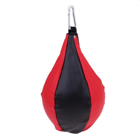 YSSHOP 속도 교수형 공 권투 펀칭 가방 훈련 MMA 스피드 볼, PU, 블랙 레드 (빅)