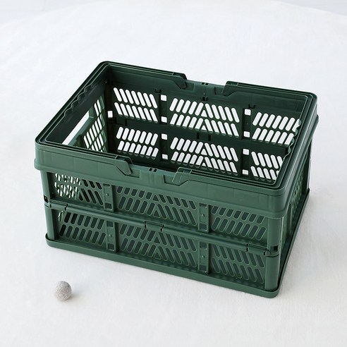 마켓비 KONTINO 폴딩바스켓 33L, 원톤 그린, 1개