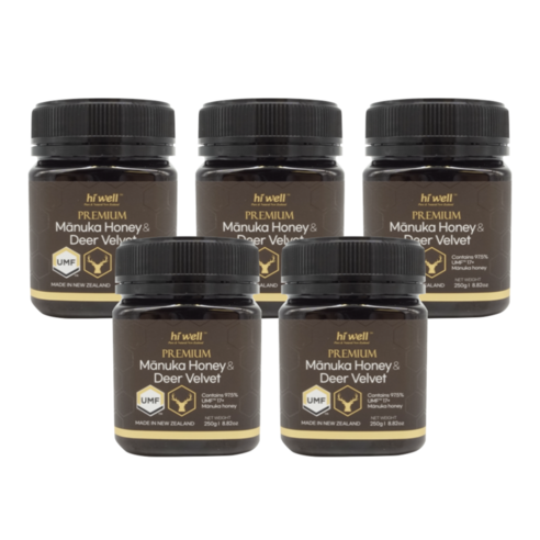 하이웰 마누카 NZ 꿀 MGO830+UMF17+250g 5통, 250g, 5개