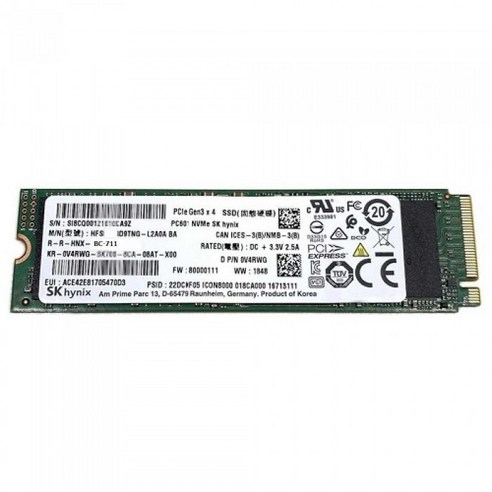 (포)SK하이닉스 BC711 M.2 NVMe 벌크 (256GB), 1 Best Top5