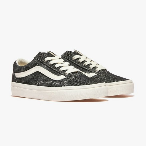 [국내매장판] 반스(VANS) 올드스쿨 스레디드 데님 블랙;화이트