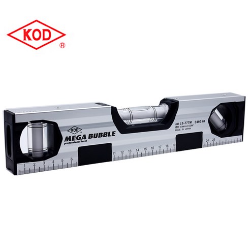 세인 디지털 수평계, 1개 인켈레벨메타 45 일제 KOD 메가 기포관 자석수평 LS-777M 300mm 알루미늄레벨 V홈포함