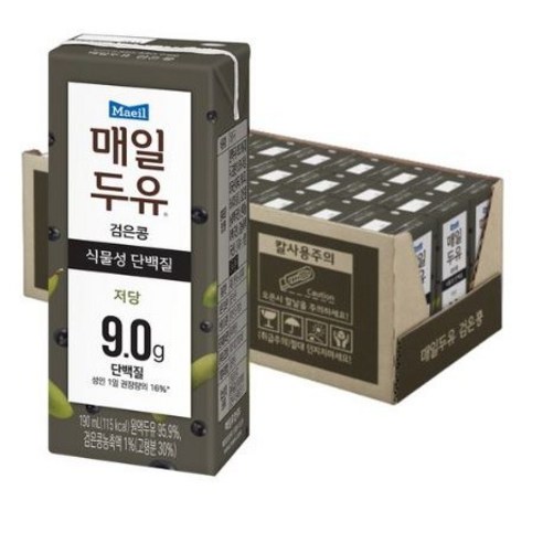 매일두유 검은콩 190ml, 37개