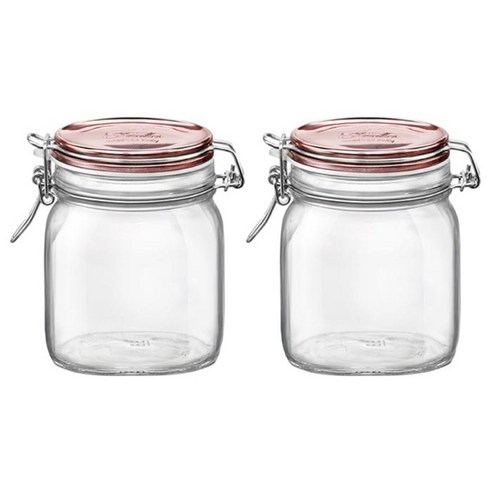 보르미올리 피도 메탈릭 자 유리저장병 핑크, 750ml, 2개입