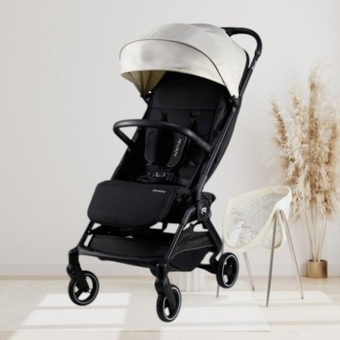 리안 레브 오토폴딩 휴대용 유모차, 네추럴 베이지