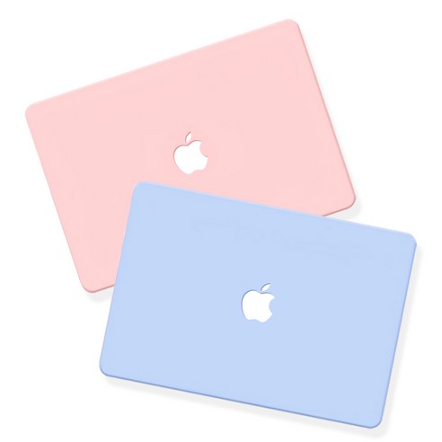 트루커버 2020 맥북 프로 M1 13인치 A2338 전용 MacBook pro 파스텔 로고컷 케이스, 파스텔로고컷케이스_핑크