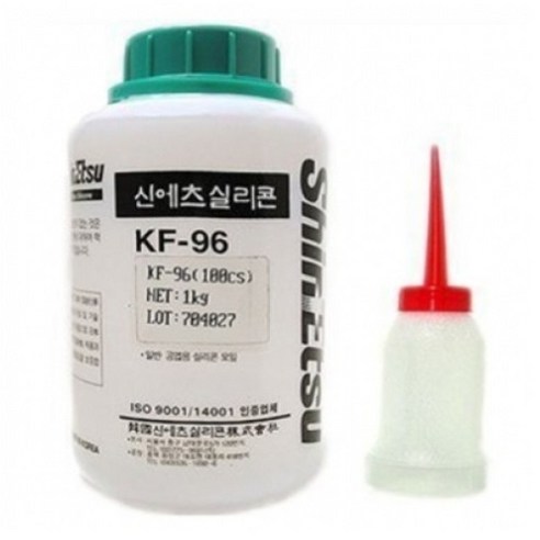 런닝머신 오일로 벨트와 관절 윤활에 효과적인 한국신에츠실리콘 KF-96 100CS 1KG 실리콘 오일