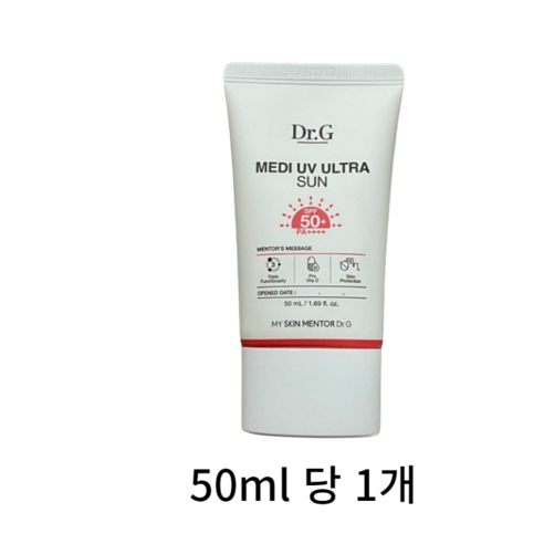 Dr.G 닥터지 메디 UV 울트라 선 50ml (SPF50+ PA+++) 최근제조, 200ml, 1세트