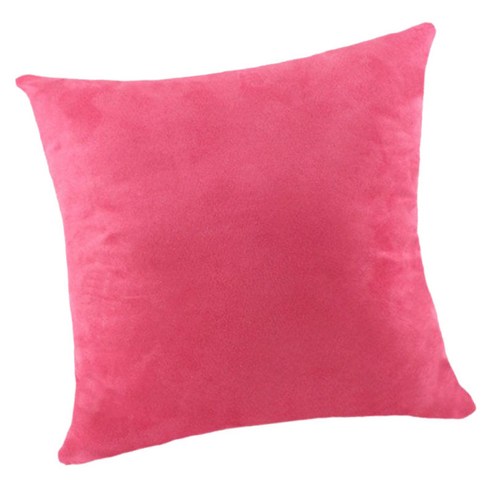 솔리드 컬러 스웨이드 벨벳 베개 커버 던져 베개 케이스, 로즈 Red-45x45cm, 다른