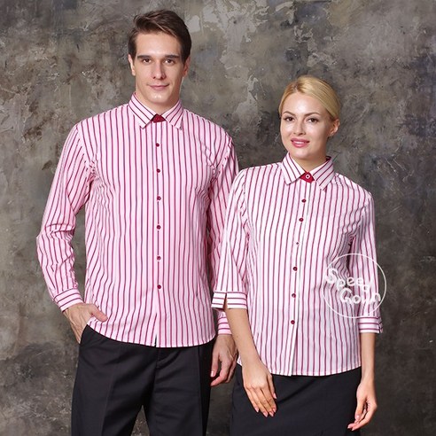 와인 한 방울의 품격, 와인줄 스판 긴팔 셔츠로 완성하세요.