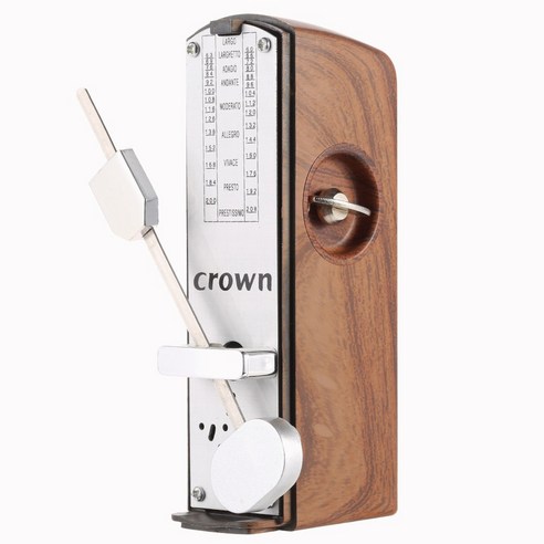 crown 휴대용 미니 기계식 메트로놈 박자기, 마호가니